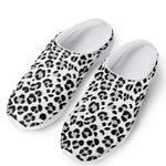 White Leopard Print Mesh Casual Shoes