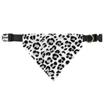 White Leopard Print Over The Collar Dog Bandana