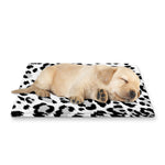 White Leopard Print Pet Cooling Mat Cover