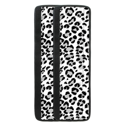White Leopard Print Refrigerator Handle Covers