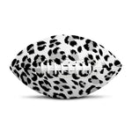 White Leopard Print Rugby Ball