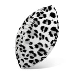 White Leopard Print Rugby Ball
