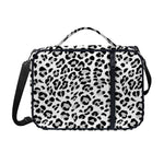 White Leopard Print Shoulder Strap Bible Bag