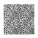 White Leopard Print Silk Bandana