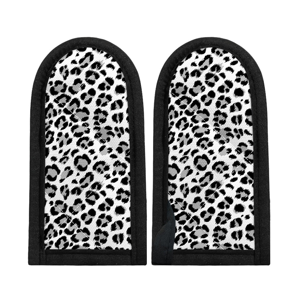 White Leopard Print Skillet Handle Cover