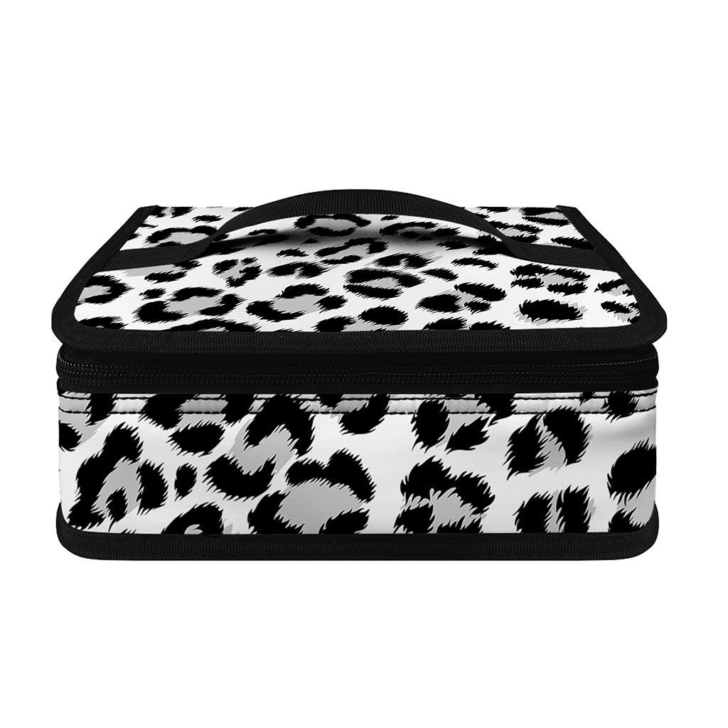 White Leopard Print Small Lunch Bag