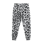 White Leopard Print Sweatpants