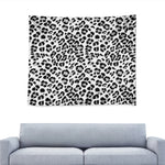 White Leopard Print Tapestry