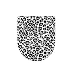 White Leopard Print Toilet Lid Cover