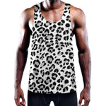 White Leopard Print Training Tank Top