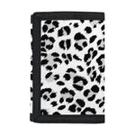 White Leopard Print Trifold Wallet