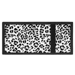 White Leopard Print Trifold Wallet