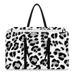 White Leopard Print Utility Tote Bag