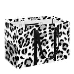 White Leopard Print Utility Tote Bag