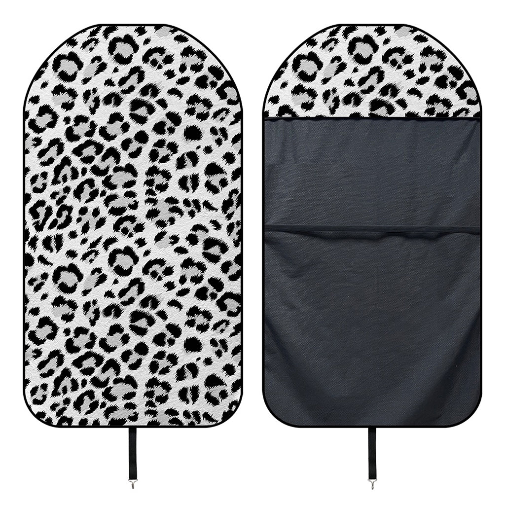 White Leopard Print Waterproof Car Seat Cover