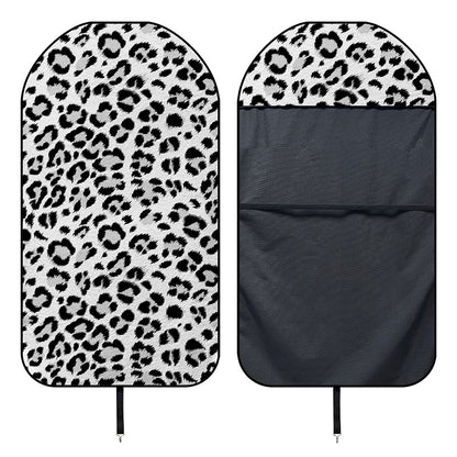 White Leopard Print Waterproof Car Seat Cover