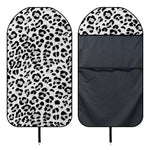 White Leopard Print Waterproof Car Seat Cover