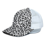White Leopard Print White Mesh Trucker Cap