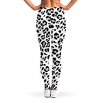 White Leopard Print Women's Leggings