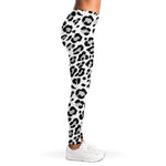 White Leopard Print Women's Leggings