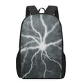 White Lightning Print 17 Inch Backpack