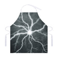 White Lightning Print Adjustable Apron