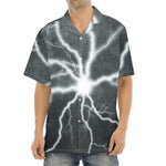 White Lightning Print Aloha Shirt