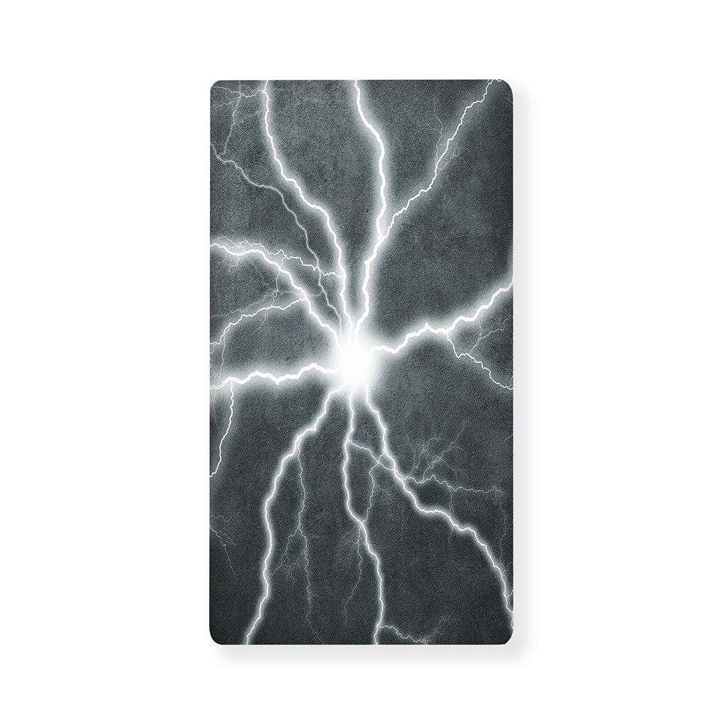 White Lightning Print Baby Crib Sheet