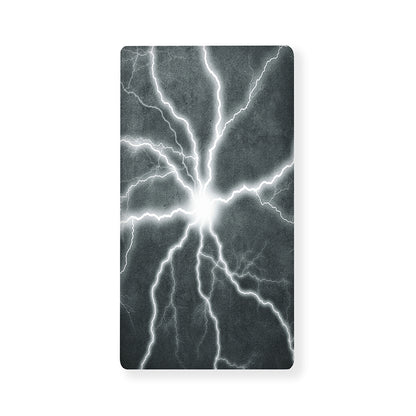 White Lightning Print Baby Crib Sheet
