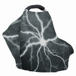 White Lightning Print Baby Seat Cover