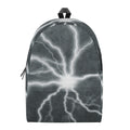 White Lightning Print School Backpack
