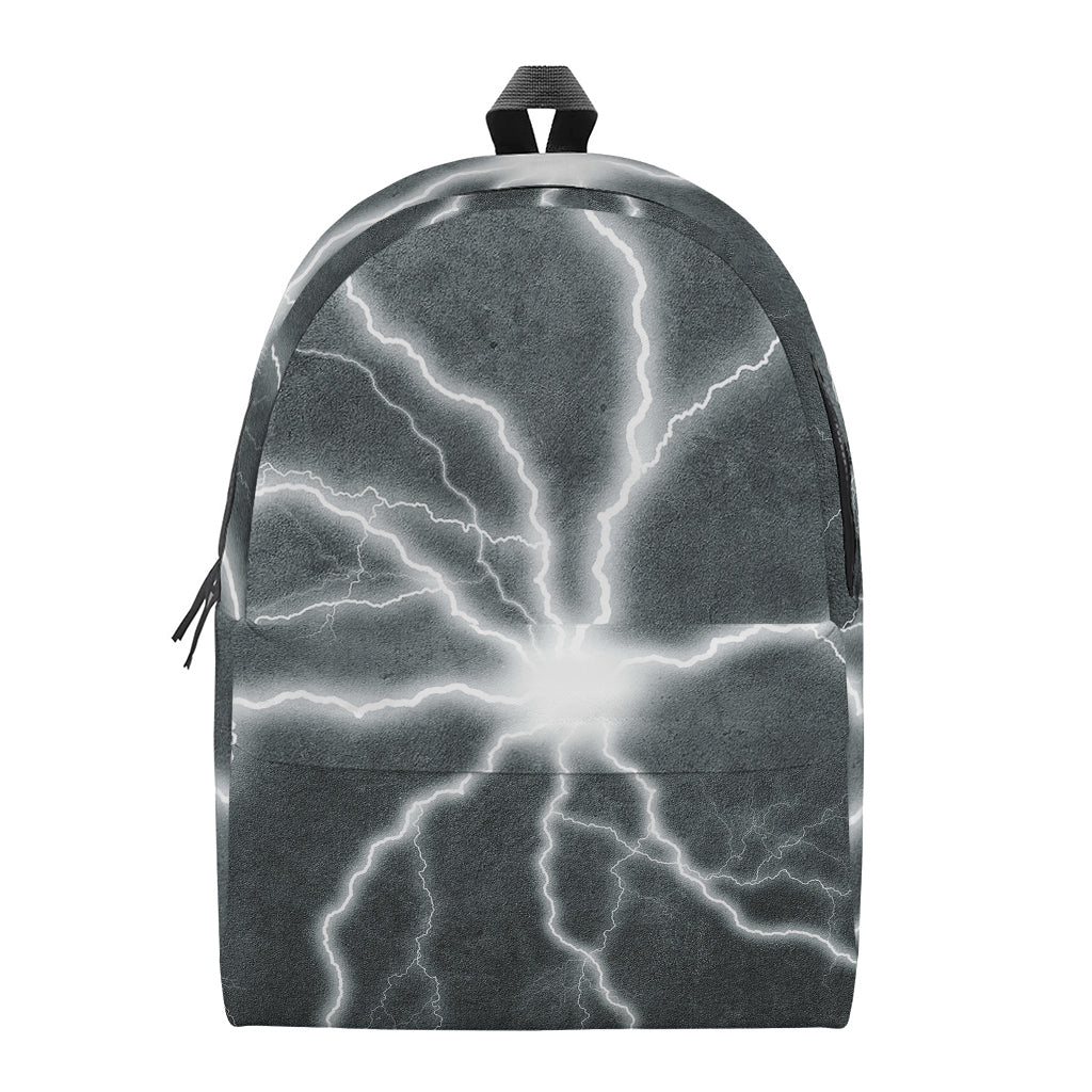 White Lightning Print Backpack