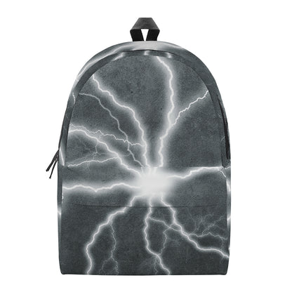 White Lightning Print Backpack
