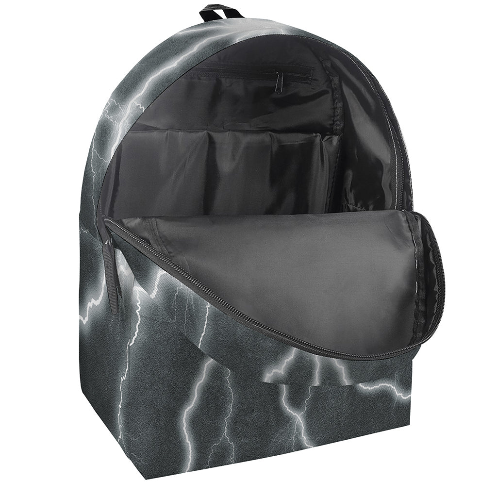 White Lightning Print Backpack