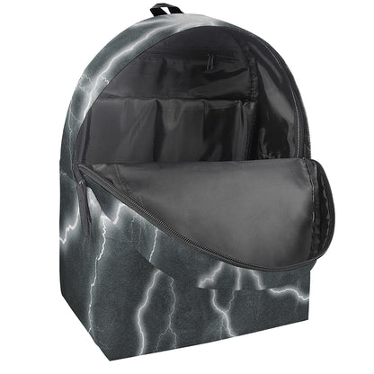 White Lightning Print Backpack