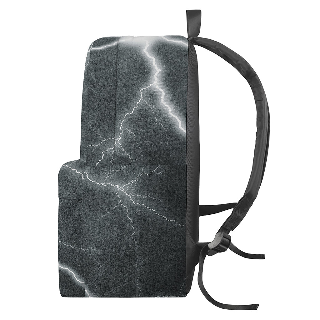 White Lightning Print Backpack