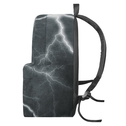 White Lightning Print Backpack