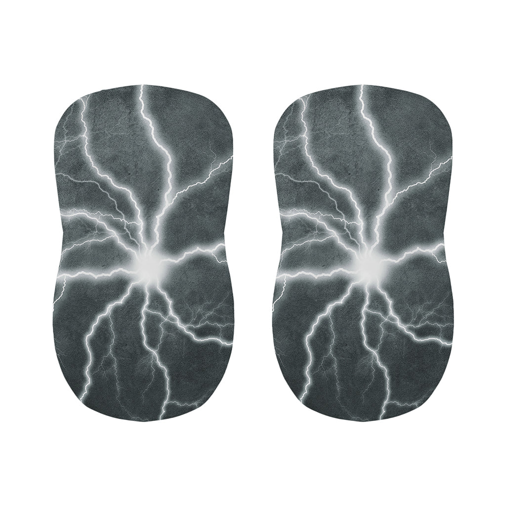 White Lightning Print Bar Stool Covers