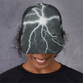 White Lightning Print Baseball Cap