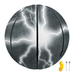 White Lightning Print Basketball
