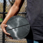 White Lightning Print Basketball