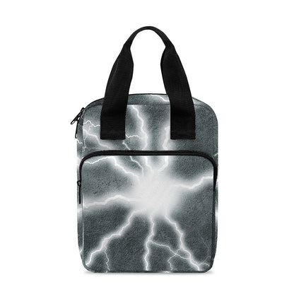 White Lightning Print Bible Tote Bag