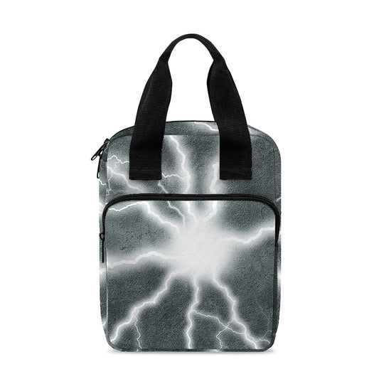 White Lightning Print Bible Tote Bag