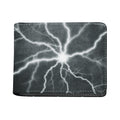 White Lightning Print Bifold Wallet