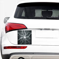 White Lightning Print Car Sticker