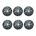 White Lightning Print Coaster Set