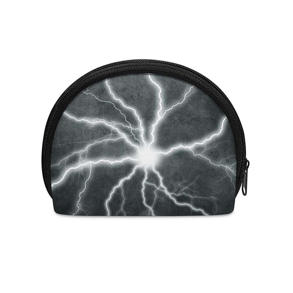 White Lightning Print Coin Purse