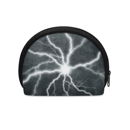 White Lightning Print Coin Purse