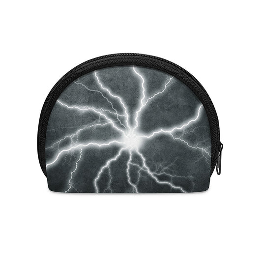 White Lightning Print Coin Purse