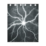 White Lightning Print Curtain